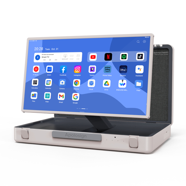 ELC PackGO 27" Briefcase Monitor Touch Screen Android 12 Smart Screen Suitcase Portable Monitor Taktik Briefcase SmartScreen 27"