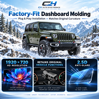 Pour Jeep Wrangler JL/Gladiator JT 2018-2023 Tableau de bord numérique 12,3''
