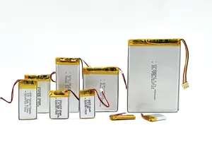 OEM ODM FCC CB CE KC bersertifikat kustom Lithium Li ion baterai polimer 3.7v baterai Lipo tersedia