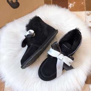 أحذية ثلوج نسائية أنيقة مع قوس قابل للإزالة وديكور بوم بوت شتوي للنساء - Product Image 2