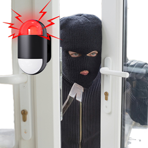 Sensor de Movimiento PIR Inalámbrico para Interiores, Sirena de <span class=keywords><strong>Alarma</strong></span> con Luz Estroboscópica de 125dB, Timbre de Puerta, Alerta Portátil de Material ABS para Hogar y Tienda - Product Image 1