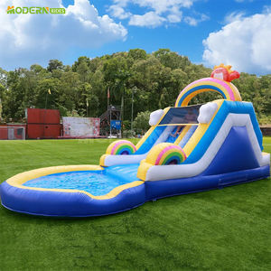 Parc aquatique gonflable pour enfants au design simple, fabriqué en PVC résistant pour une installation facile, idéal pour les fêtes et l'<span class=keywords><strong>été</strong></span>, en vente - Product Image 1