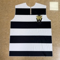Maillot rayé sans manches personnalisé, débardeur avec logo léopard brodé en 3D, uniforme personnalisé pour équipe universitaire