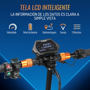 <span class=keywords><strong>Trottinette</strong></span> <span class=keywords><strong>électrique</strong></span> pliable M4, entrepôt Brésil, moteur 600W, autonomie 35KM, vitesse 40KM/H, batterie lithium 18AH, pneus 10 pouces - Product Image 6