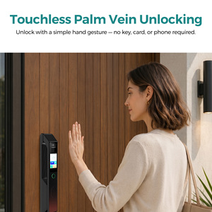 Cerradura Inteligente WiFi SJJ Totalmente Automática TTLock Tuya con Reconocimiento Facial Opcional, Cámara de Mirilla con Reconocimiento de Palma de la Mano, Videoportero, Desbloqueo Remoto - Product Image 5