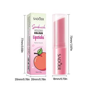 Bálsamo Labial Hidratante y Humectante con Sabor a Sándwich de Fresa, Termocrómico, Venta Directa de Fábrica para Comercio Exterior - Product Image 1