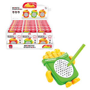 กระดานวาดรูปลูกปัดแม่เหล็กแฮมเบอร์เกอร์ของขวัญสไตล์ใหม่พวงกุญแจรูปการ์ตูนของเล่นปริศนาสำหรับเด็กผู้ชายเด็กผู้หญิงวัสดุทำจากยาง - Product Image 1