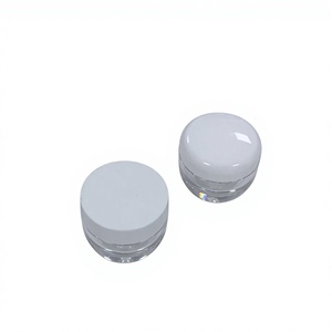 Contenant Cosmétique Transparent <span class=keywords><strong>Mini</strong></span> 5g 10g Vide pour Beurre Corporel et Crème Visage en PETG avec Couvercle Rond et Sérigraphie – Vente en Gros - Product Image 3