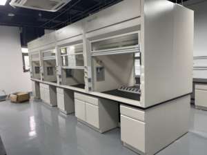 Hotte de <span class=keywords><strong>laboratoire</strong></span> chimique, armoire à fumées à conduit pour les laboratoires pharmaceutiques, universitaires et de R&D avec volet et éclairage LED - Product Image 5