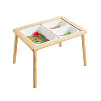 Poubelle de table sensorielle moderne pour enfants stockage sensoriel de l'eau de marée en bois pour salle à manger chambre cuisine maison bureau hôtel utilisation