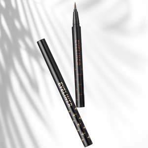 <span class=keywords><strong>Eyeliner</strong></span> liquide nacré imperméable à l'eau à paillettes noires à pointe de pinceau ultra fine flexible à étiquette privée personnalisée - Product Image 2