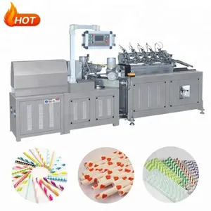 Fully automatic multi cutters straw making machine single paper straw machine biodegradable paper straw making machine