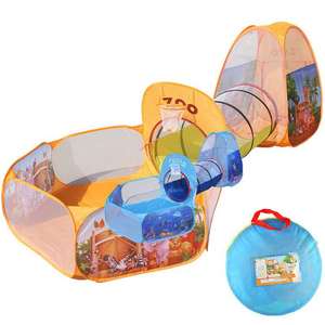 Tenda da gioco per bambini 3 in 1 Pop-up 2026: piscina, tunnel e tenda teepee, tenda pieghevole facile da montare, casetta da gioco per esterni e piscina con palline oceaniche - Product Image 4