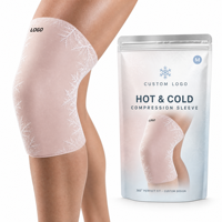Manchon de compression réutilisable chaud/froid personnalisé en gel flexible pour le soutien du genou, idéal pour la récupération sportive et le soulagement des douleurs articulaires