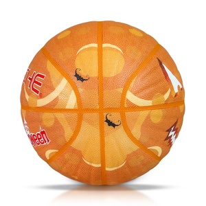 Bóng rổ <span class=keywords><strong>Halloween</strong></span> phát sáng trong bóng tối psyche bí ngô bóng rổ tùy chỉnh - Product Image 4