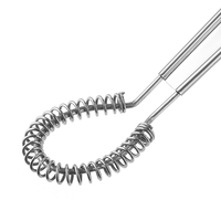 Nouveau acier inoxydable printemps mélangeur à main cuillère Gadgets de cuisine pour mélanger les oeufs Sauces miel crème outils de cuisson