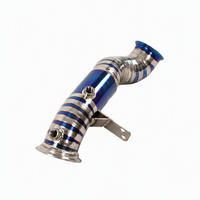 Downpipe de Flujo Superior de Acero Inoxidable 304 de Aleación de Titanio Premium para Mercedes-Benz C250 1.5T 2.0T W205, Optimiza la Velocidad de Respuesta del Turbo, 2014-2020