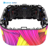 Pantalla LED Flexible en Forma de S, Curva, Circular, de Alquiler, Panel LED de 500*500mm para Centros Comerciales y Conciertos