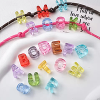 Perles Alphabet en Acrylique Épais Plaquées UV pour la Fabrication de Bijoux DIY, Sacs, Porte-clés, Pendentifs et Fournitures Artisanales – Vente en Gros