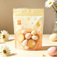 Sachet Doypack Personnalisé de Qualité Alimentaire avec Fermeture Éclair, Motif Pâques Adorable, pour Bonbons et Chocolats