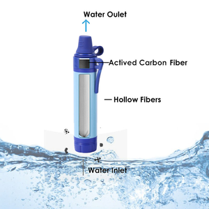 Paille filtrante à eau de survie en plein air avec logo personnalisé, bouteille d'eau portable, purificateur, kit multicolores pour la randonnée et le <span class=keywords><strong>camping</strong></span> - Product Image 3