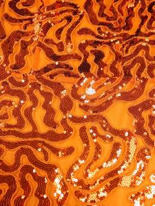 OUDINA-vestido de noche para mujer, sin mangas, con un hombro al descubierto, para banquete, baile de graduación, con lentejuelas - Product Image 5