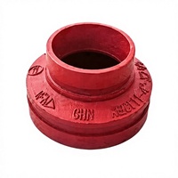 Reducer Eksentrik Alur BaiChuan 4*2" Fitting Reducer Pipa Pemadam Kebakaran Bahan Berkualitas Tinggi Besi Ulet