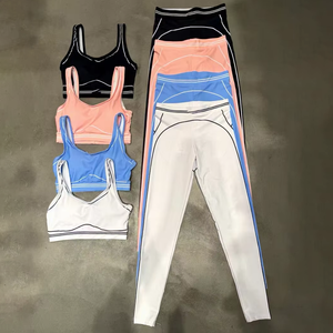 Set Fitness Due Pezzi Personalizzato per Donna, Traspirante, per Yoga e Pilates, Senza Cuciture, Elastico e Confortevole - Product Image 1