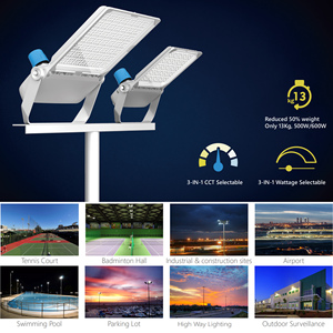 Điều khiển thông minh <span class=keywords><strong>LED</strong></span> lũ ánh sáng cảm biến Dimmable 200W 300W 400W 600W 700W 800W CCT Watt và Chùm tia góc điều chỉnh <span class=keywords><strong>Led</strong></span> lũ ánh sáng - Product Image 2