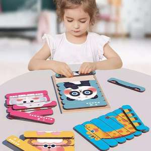 Dropshipping Products 2026 Wooden Custom logo Object Recognition <b>Puzzle</b> for Children's Education - Product Image 1