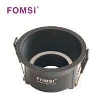 Support de Downlight Rond LED FOMSI Blanc Mat Noir MR16 Boîtier de Lampe LED GU10 Module LED MR16 Cadre de Spot LED