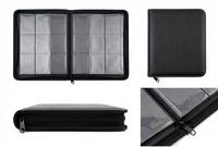 Classeur de haute qualité à couverture rigide personnalisé étanche A4 A3 à flipchart classeur à fermeture éclair en métal avec couverture en plastique PP