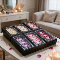 Têtes de roses éternelles de qualité supérieure 4-5 cm, emballage en boîte, matériel floral DIY, plusieurs couleurs, vente en gros pour arrangements floraux