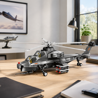 Ensemble de blocs de construction hélicoptères de combat Thunderbolt et avions de chasse – Vente en gros pour distributeurs de jouets, modélistes et magasins d'articles de loisirs