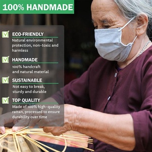 Rolo De Rede De Vime 1/2 Anyaman Rotan Gulungan Rotan Semi Dikelantang Grosir Dalam Kualitas Baik untuk Mebel Rotan Rotan - Product Image 5