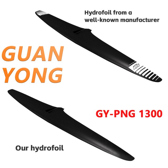 2026 New Design PNG1300 Carbon Fiber Hydrofoil 1700sqcm Complete Hydrofoil Set Kitesurfing Windsurfing Wingfoil Pumpfoil Efoil