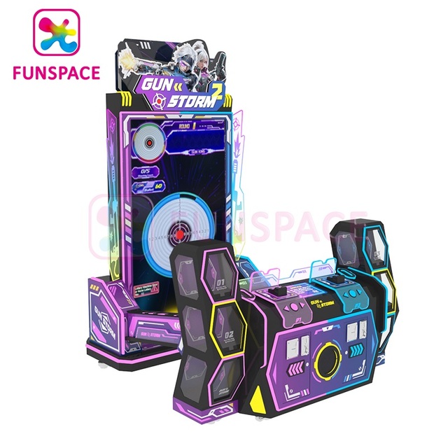 Gun Gaming 2 Players Shooting Simulator Coin Operated Arcade Game Machine for Amusement Park