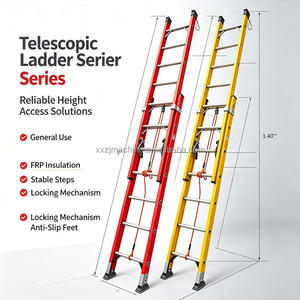 <span class=keywords><strong>Escalera</strong></span> extensible de fibra de vidrio + <span class=keywords><strong>escalera</strong></span> de extensión de <span class=keywords><strong>madera</strong></span> aislada estilo FRP, <span class=keywords><strong>escalera</strong></span> extensible de 15 <span class=keywords><strong>metros</strong></span> de alcance. - Product Image 4