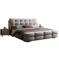 Ensemble de meubles de chambre à coucher modernes, lit king-size de luxe, cadre de lit queen-size classique italien, ensemble de chambre à coucher de luxe