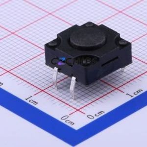 TC-FS1212D-C-E Tactile Switch Through hole-4P,12x12mm Switch Single Pole Single Throw Round Button 2.6N Through Hole - Product Image 1