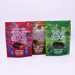 Nhà Máy Giá chấp nhận tùy chỉnh thực phẩm PE Snack Side miếng vải hình tam giác Túi Ống Đồng in ấn Hologram dây kéo túi - Product Image 1