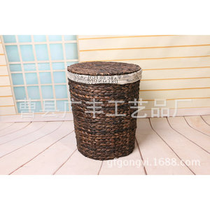 Cestas de lavandería de mimbre, cesta redonda de almacenamiento para ropa, organizador para lavandería, tipo vertical, GF 18, condado de Cao, Shandong - Product Image 2