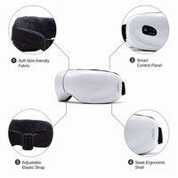 Appareil de massage intelligent pour les yeux, sans fil, portable, avec compression thermique, musique électrique et pression d'air intelligente