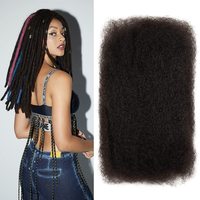 100 % Cheveux Naturels Non Traités Afro Kinky pour Tresses, Vrac pour Loc Extensions et Dreadlocks