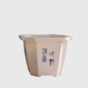 Maceta octogonal pequeña de plástico, duradera, para plantas verdes de escritorio y uso en jardín - Product Image 5
