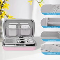 Organisateur de cordon électronique Tech à coque rigide personnalisé Mallette à outils EVA avec câble de chargeur Sac de voyage