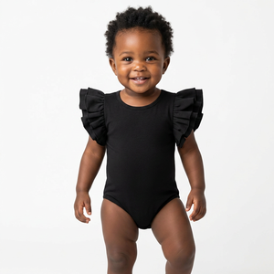 Gots Certified OEM Service Soft Cotton Snap Crotch Baby Rompers 100% Organic Cotton Baby Wear Oem Romper Jumpsuit Manufacturer - Product Image 1