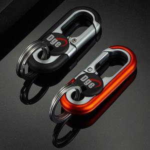 Dye Metal <b>Keychain</b> Oval Zinc Alloy Lightweight Double Ring Key Ring For Men Business Gift - Product Image 2