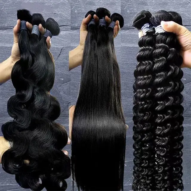 Фоксен, необработанные вьетнамские пучки волос, Оптовая продажа, выровненные натуральные пучки волос, выровненные кутикулы, поставщик 9a-10a, двойные вытянуты человеческие волосы