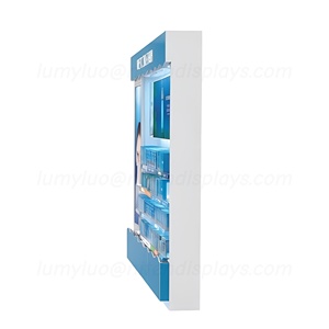 Muebles Personalizados para Tiendas Minoristas, Vitrina de Exhibición de Madera con Iluminación LED, Soporte de Piso con Estantes Estables para Productos de Cuidado de la Piel - Product Image 6